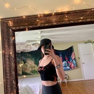 Tie dye cropped tank top